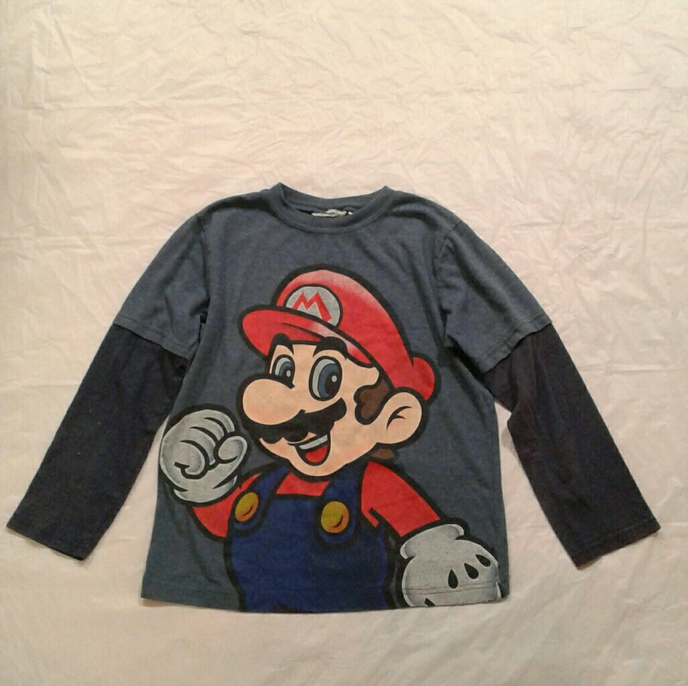 Super Mario long sleeve shirt.